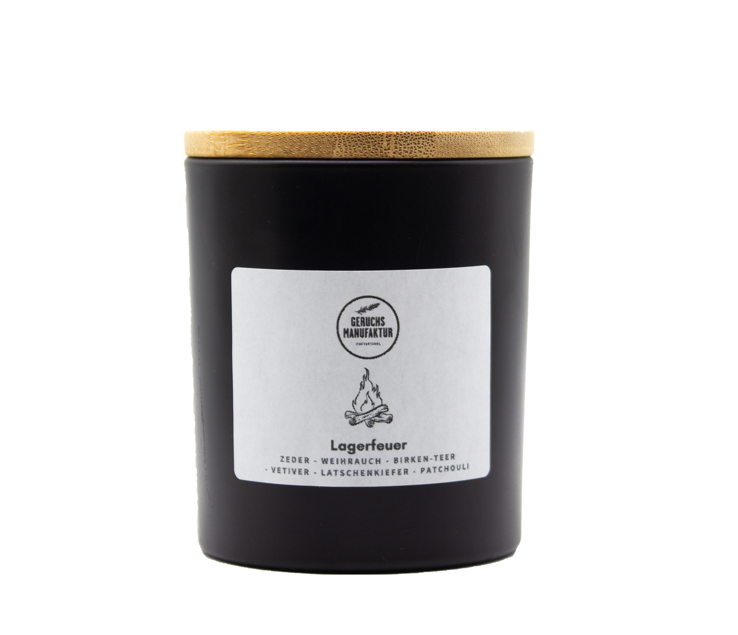 Premium-Duftkerze „Lagerfeuer“ – Holzdocht & Kamin-Atmosphäre