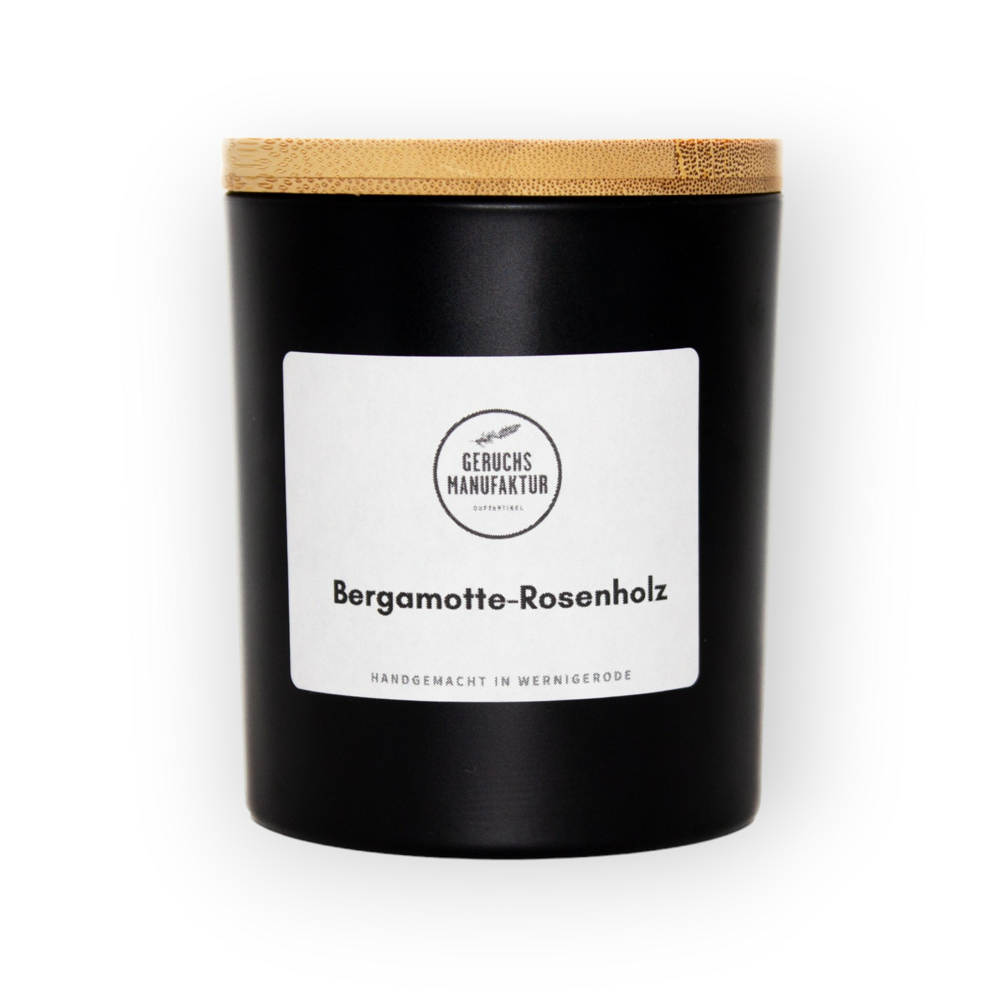 Holzdochtkerze Bergamotte-Rosenholz