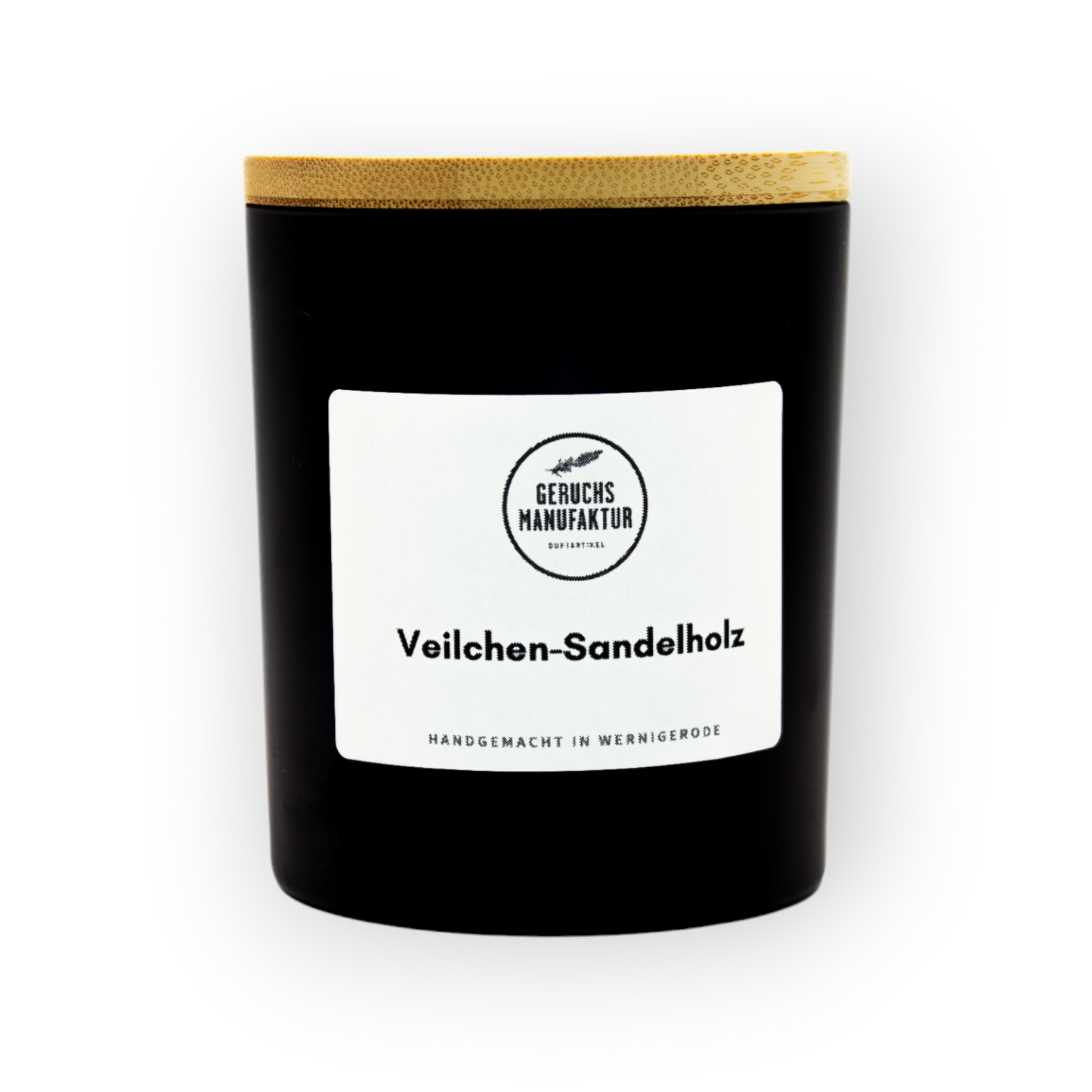 Duftkerze „Veilchen-Sandelholz“ mit Holzdocht