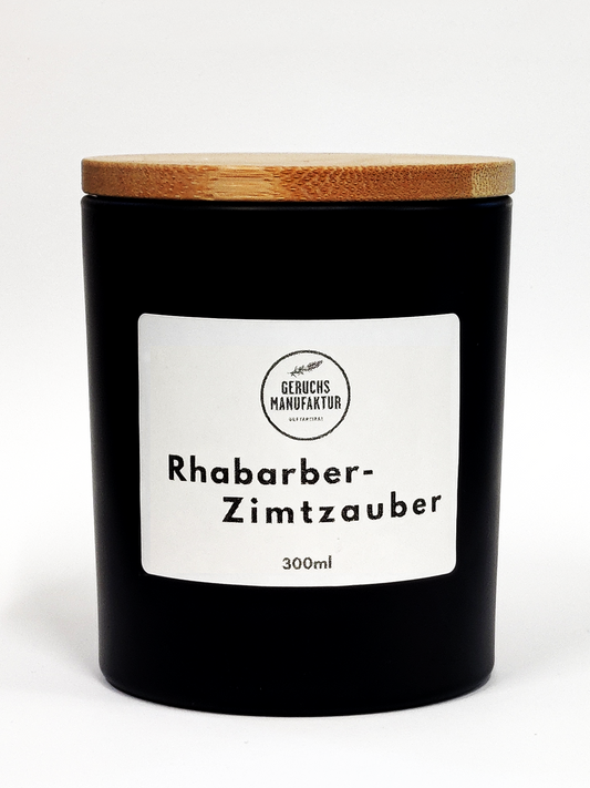 Premiumduftkerze Rhabarber-Zimtzauber