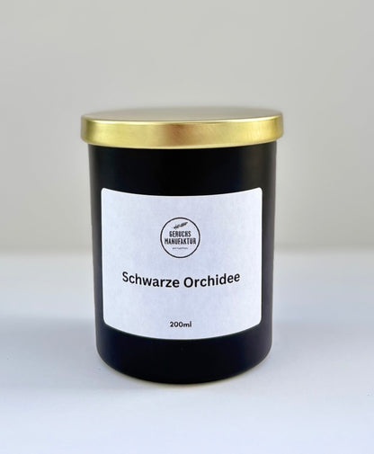 Limitierte Duftkerze Schwarze-Orchidee