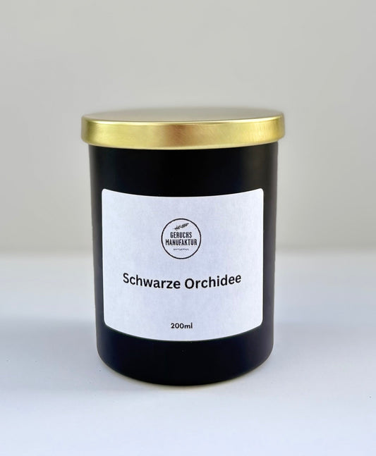 Limitierte Duftkerze Schwarze-Orchidee