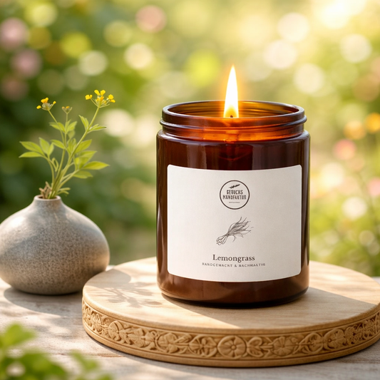 Duftkerze „Lemongrass“ – Erfrischend & vitalisierend