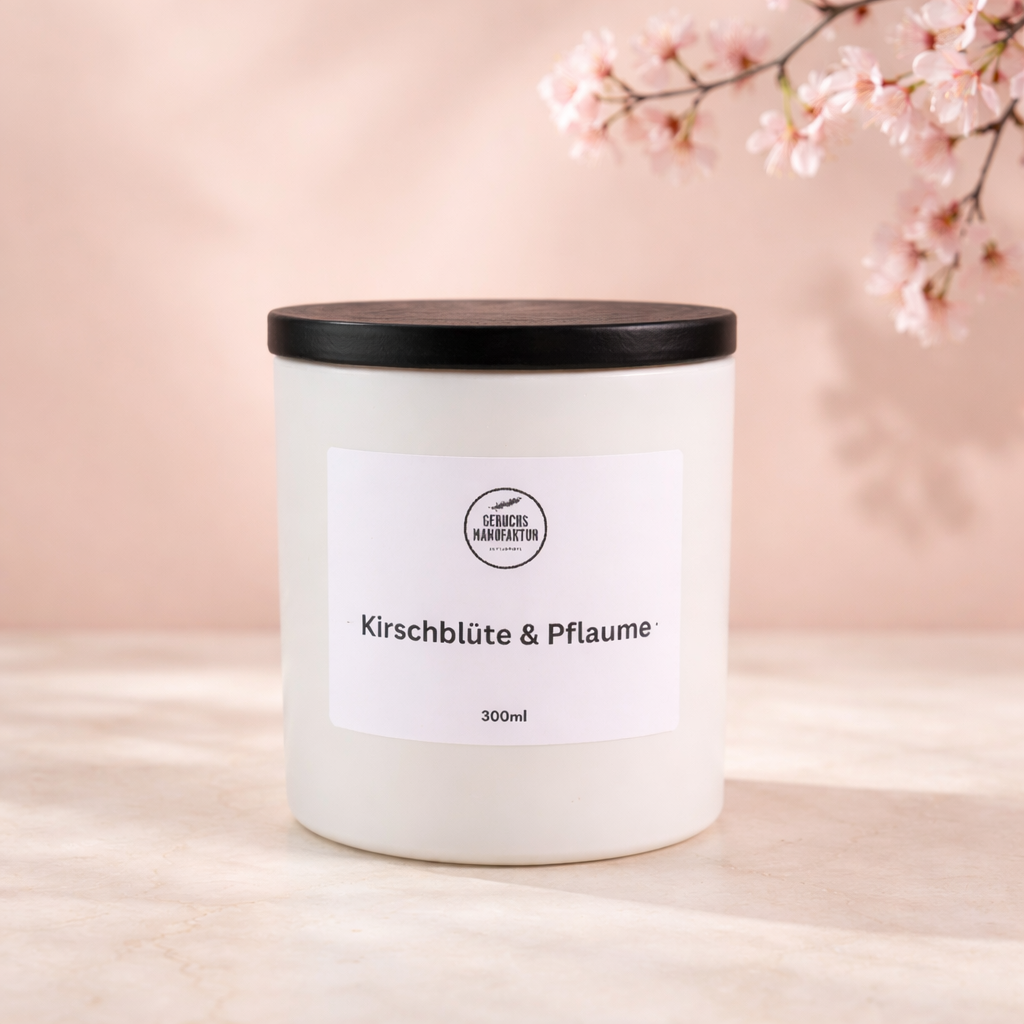 Limitierte Duftkerze „Kirschblüte & Pflaume“